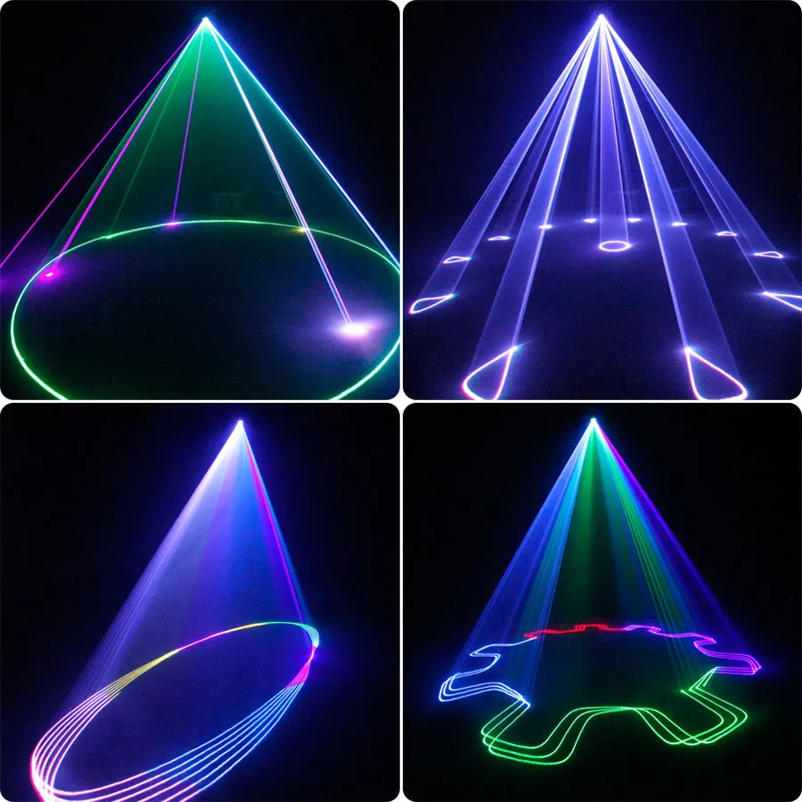 APP Android IOS 5W 4W 3W Laser RGB Animation DJ Disco Light Projector 20kpps Dance Bar Party Wedding DMX ILDA Stage Lamp G41N7