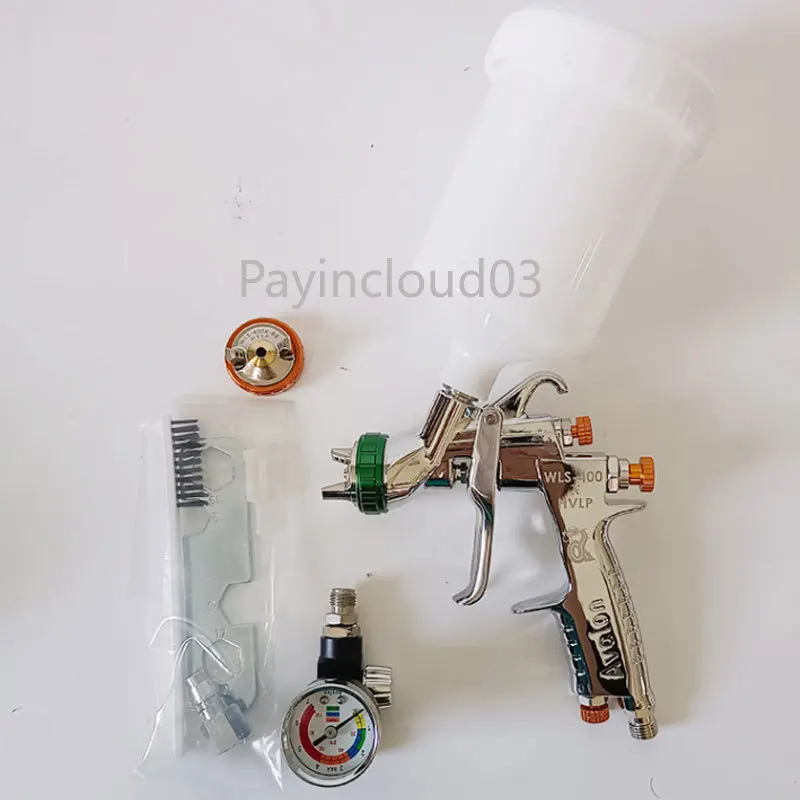 Asian Dragon WLS400X automotive spray gun oil-based varnish spray gun seam nozzle 1.4 caliber double hood spray gun