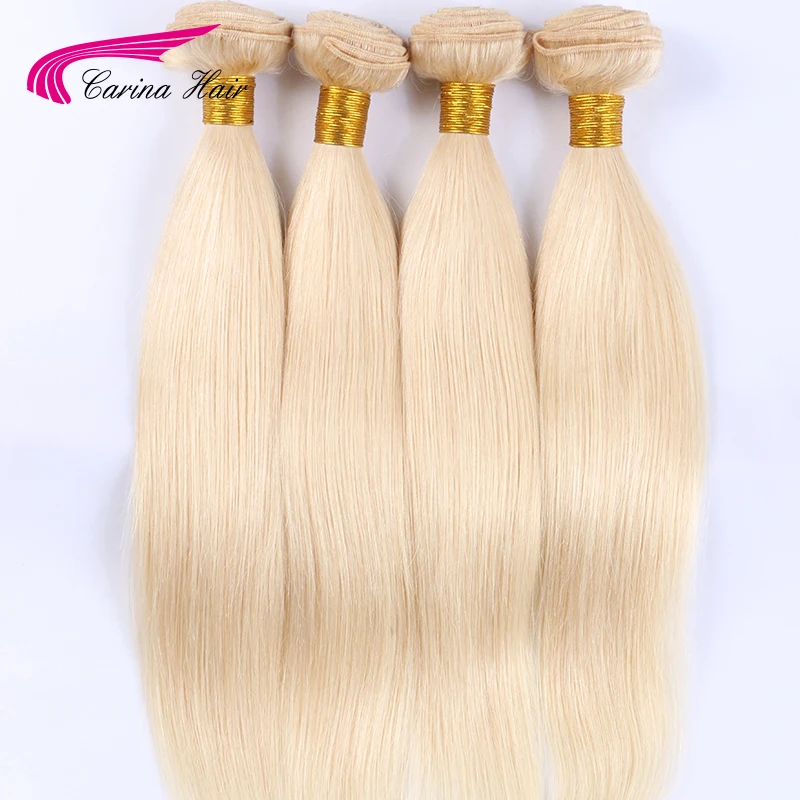 

Bundles 613 Blonde Human Hair Straight Human Hair Bundles 4 pcs/lot Brazilian Remy Hair Extension For Women Weaves Human Hair