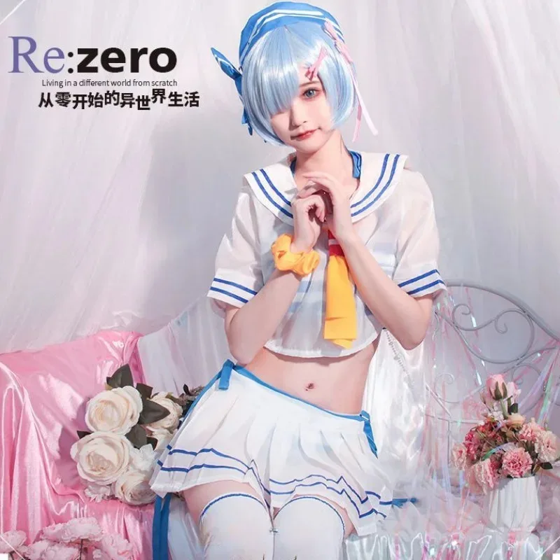 Anime "Re:Life - Starting from Zero in Another World" REM Cosplay Costume Dress, suitable for Halloween anime festival parties