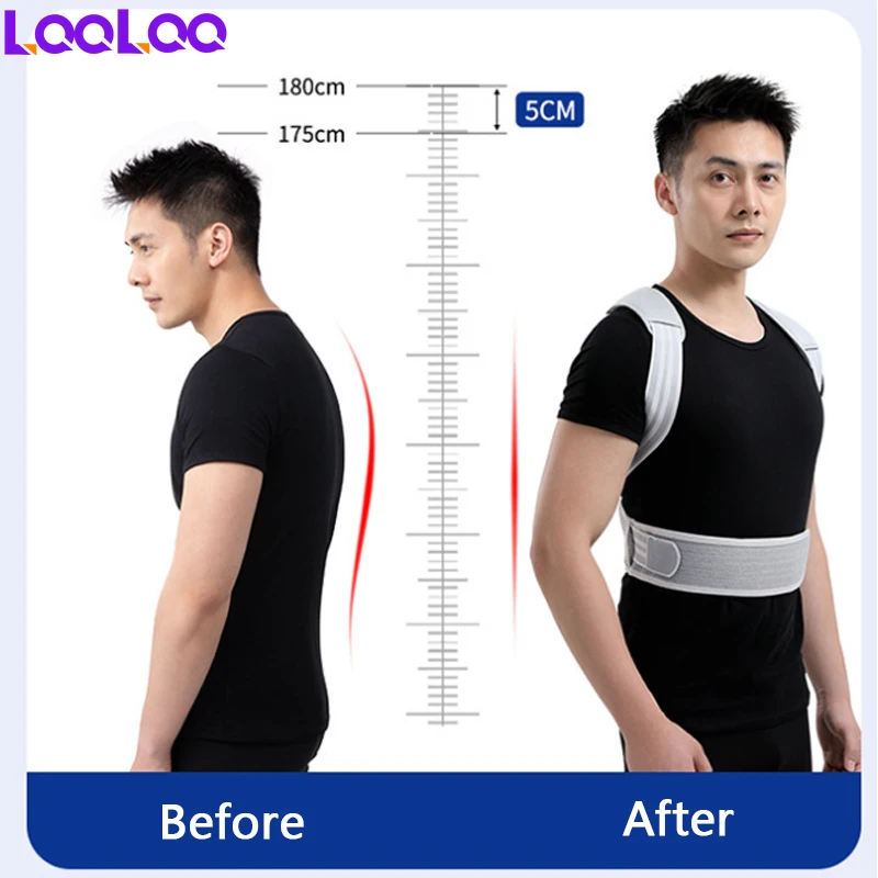 1Pcs Invisible Keel Support Fixed Back Posture Correction Belt Anti Hunchback Correction Belt Breathable Spine Posture Corrector