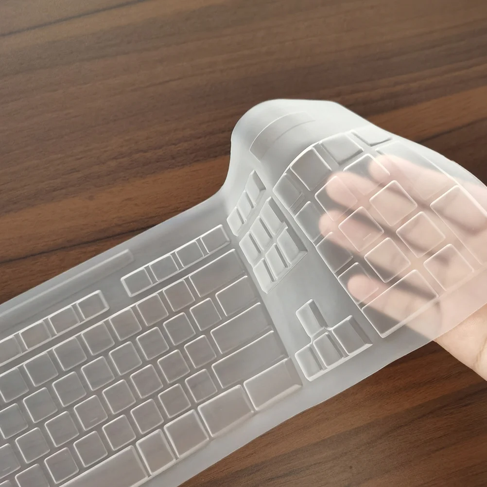 

2Pcs Silicone Keyboard Cover Compatible with Mk270 Full Coverage Waterproof Protective Film Dust Resistance Soft Tpu Material