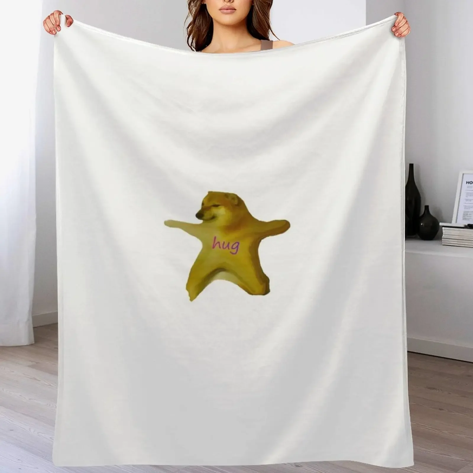 

cheems hug Throw Blanket All Season Soft Lightweight Blanket for Home