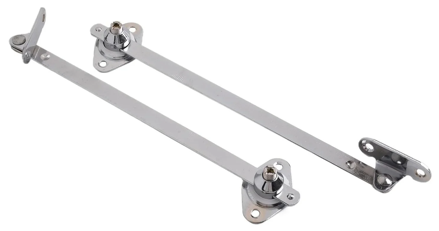 

2Pcs Cabinet Door Support Hinges Heavy Duty Drop Down Cover Support Slide Rail Smooth Quiet Operation for Kitchen Cabinets