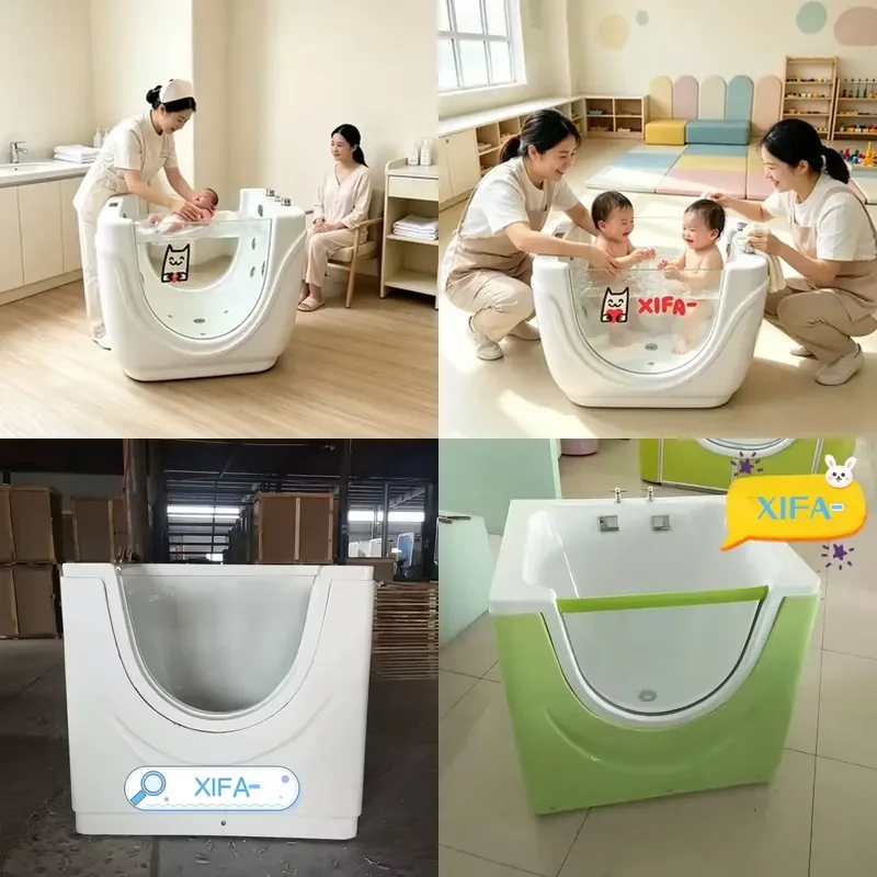 2026Hot Scandinavian-Style Acrylic Baby Whirlpool Recyclable Material, Silent Pump, for Nordic Spa and Wellness Studios