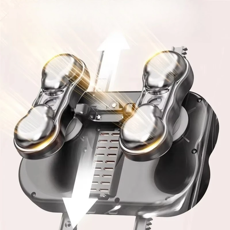 

Cordless heated lower back massager with lumbar support