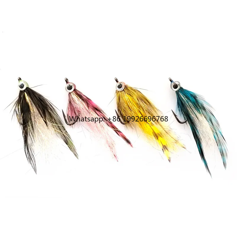 

3D Fish Eye Fly Fishing Streamer Flies with Baitfish Artificial Lure Bait Saltwater Fishing Tackle factory