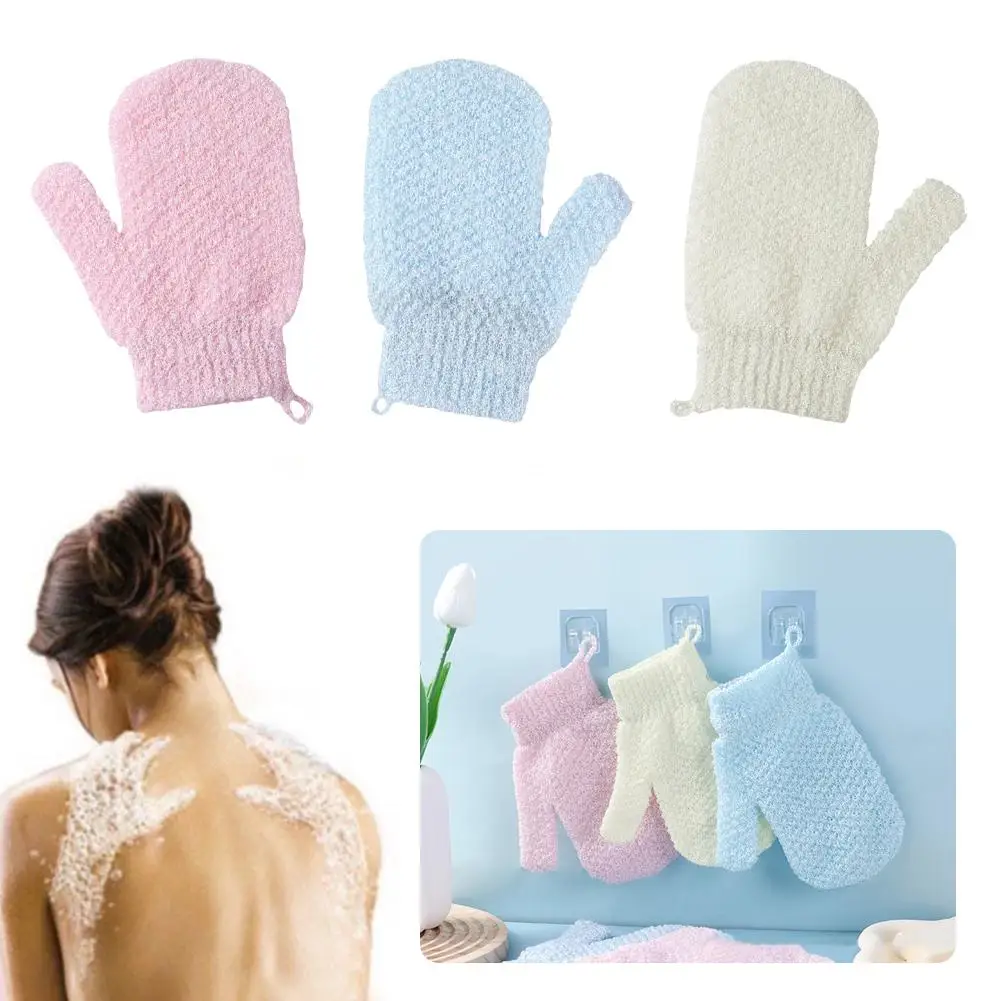 

1pc Bath For Peeling Exfoliating Gloves Mitt Shower Scrub Gloves Massage For Body Scrub Sponge Wash Skin Moisturizing SPA C4I2