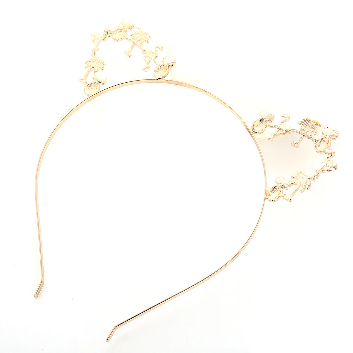 

Flamingo Cat Headband Hair Hoop Ears Hair Hoop Headdress Hawaiian Party Luau Costume Props Pineapple Coconut Tree