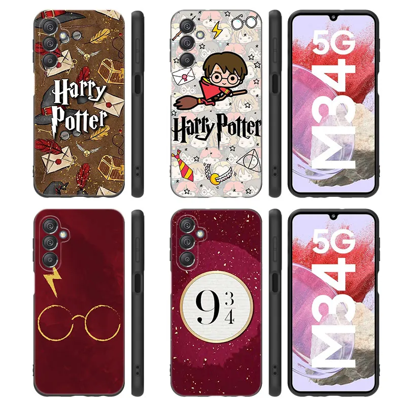 Harries Wand Potters Phone Case For Samsung Note 8 9 10 Lite 20 Ultra M40 M60 M80 S M14 M32 M33 5G M04 M22 M30 M31 M42 M51 M62