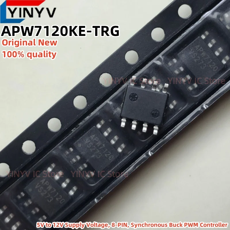 10Pcs APW7120KE-TRG APW7120KE-TRL APW7120KE APW7120  5V to 12V Supply Voltage, 8-PIN, Synchronous Buck PWM Controller 100% New