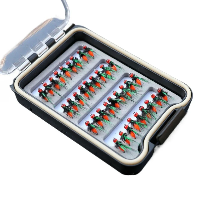 

36pcs 3mm/3.8mm/4.8mm Fly Fishing Flies Kit Fly Fishing Gear Assortment Epoxy Buzzer Trout Bass Micro Object Set Lure Baits