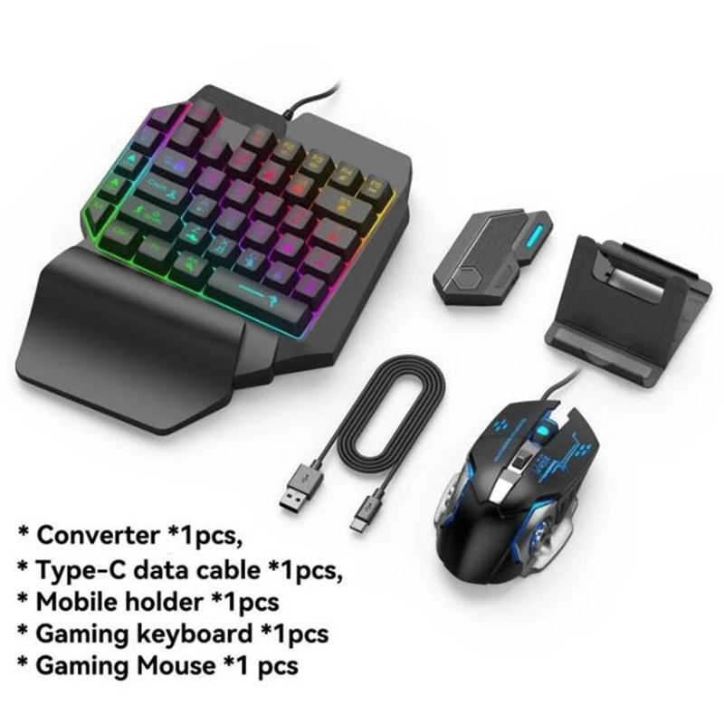 Gamepad Mobile For PUBG Controller Gaming Keyboard Mouse Converter Bluetooth For IOS Android Game Adapter