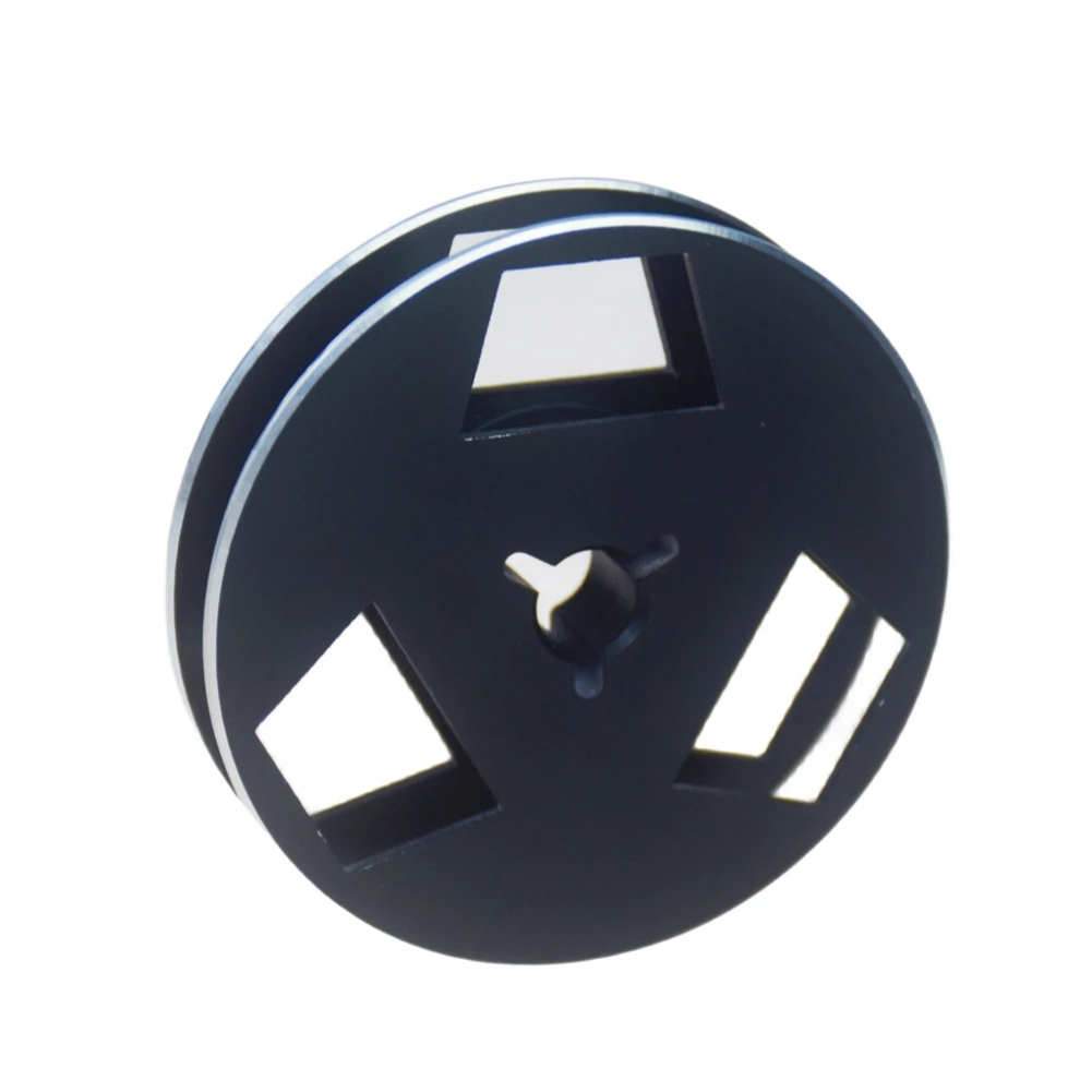 DTD877-HOT-1/4 2.5 Inch Takeup Reel,Open Reel Audios Metal Takeup Reel,3 Holes Wind Resistance Hole 2.5 Inch Empty Tape Reel Bla
