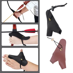 2 dita Bracer Arrow Bow Shooting Supply protezione sportiva tradizionale guanto da Archer guanti da tiro da caccia