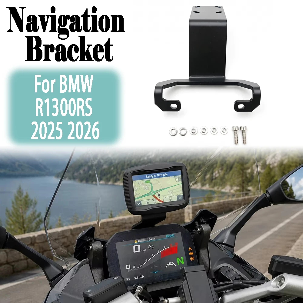 For BMW R1300RS 2025 2026 Motorcycle Handlebar Extension GPS Navigation Bracket Bar Support GPS Mount Phone Holder Accessories