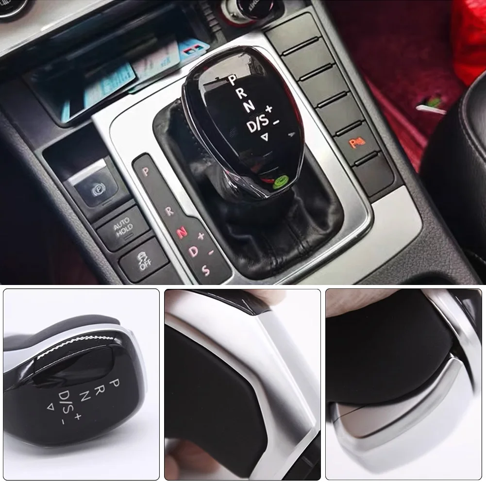 Electronic LED light Gear Shift Knob Lever Shifter HeadBall For VW golf mk6 mk7 passat B7 B8 tiguan MK2 Touran CC Sokda Scirocco