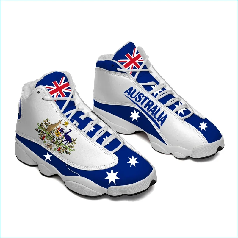 

Dropshipping Print On Demand Oceania Australia New Zealand Flag Custom Print Basketball Sneaker Shoes