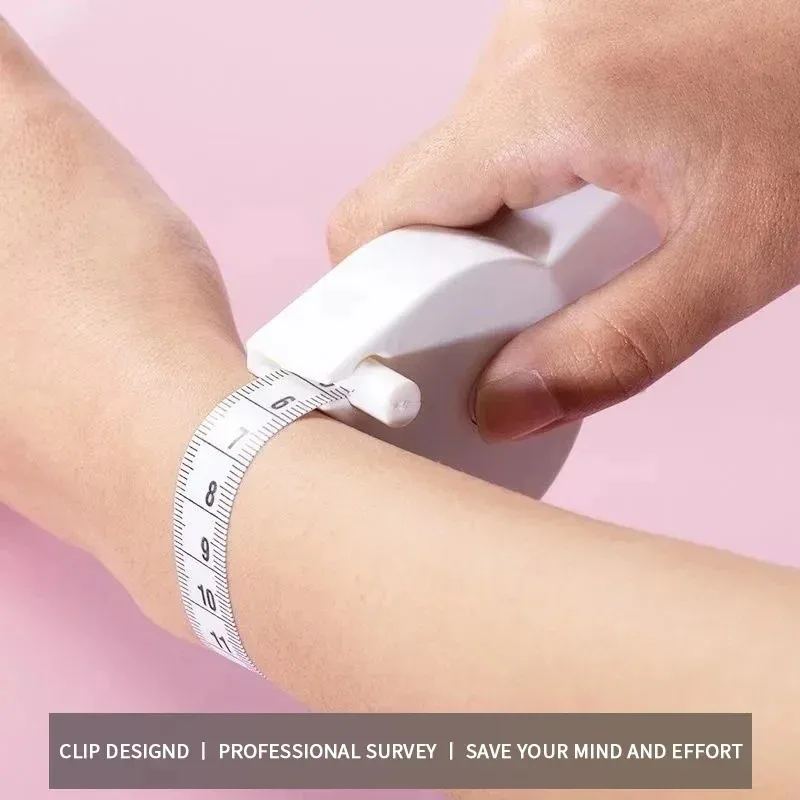 1-Piece Automatic High-Precision Soft Tape Measure for Body Waist, Hip, Thigh, and Abdomen Circumference for Fitness Use