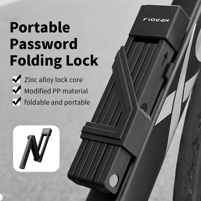 

Antitheft Portable Bicycle Folding Lock Sturdy Durable Cycling Lock With Keys Waterproof Sturdy Security Bicycle Lock