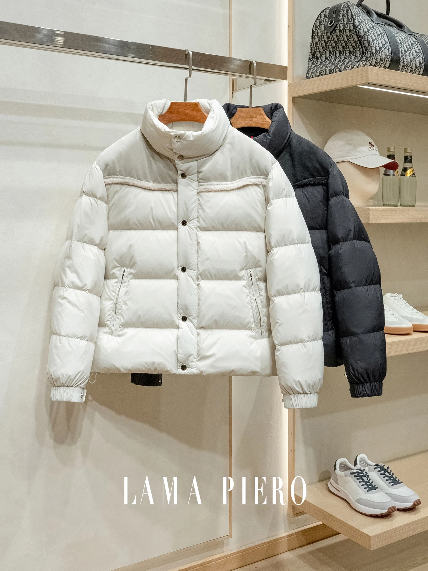 

Мужская теплая куртка-пуховик High Loafly с воротником-стойкой, из гусиного пуха, в стиле пэчворк, модная повседневная верхняя одежда