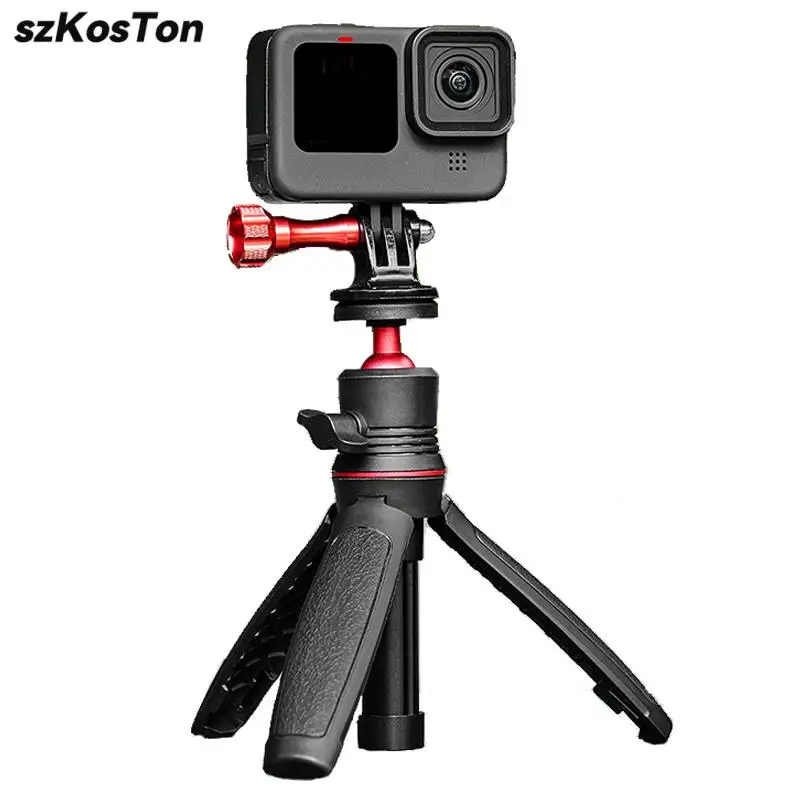 Mini Retractable Selfie Stick Foldable Portable Tripod For Go Pro 12 11 10 9 8  Insta360 X2 X3 DJI Action 3 4 Camera Vlog Stand