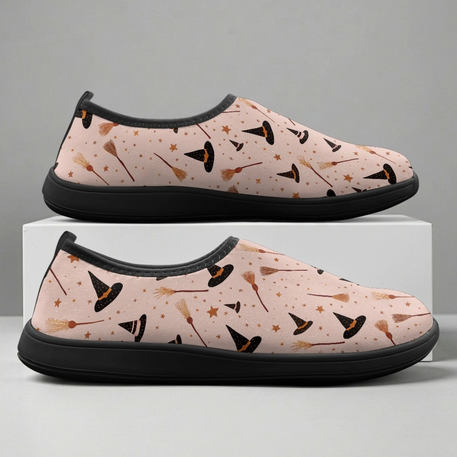 PENSTROLL Witch Hat Broom All Season Hiking Shoes for Youth Polyester & EVA Walking Sneakers Zero Drop Minimalist Sneakers