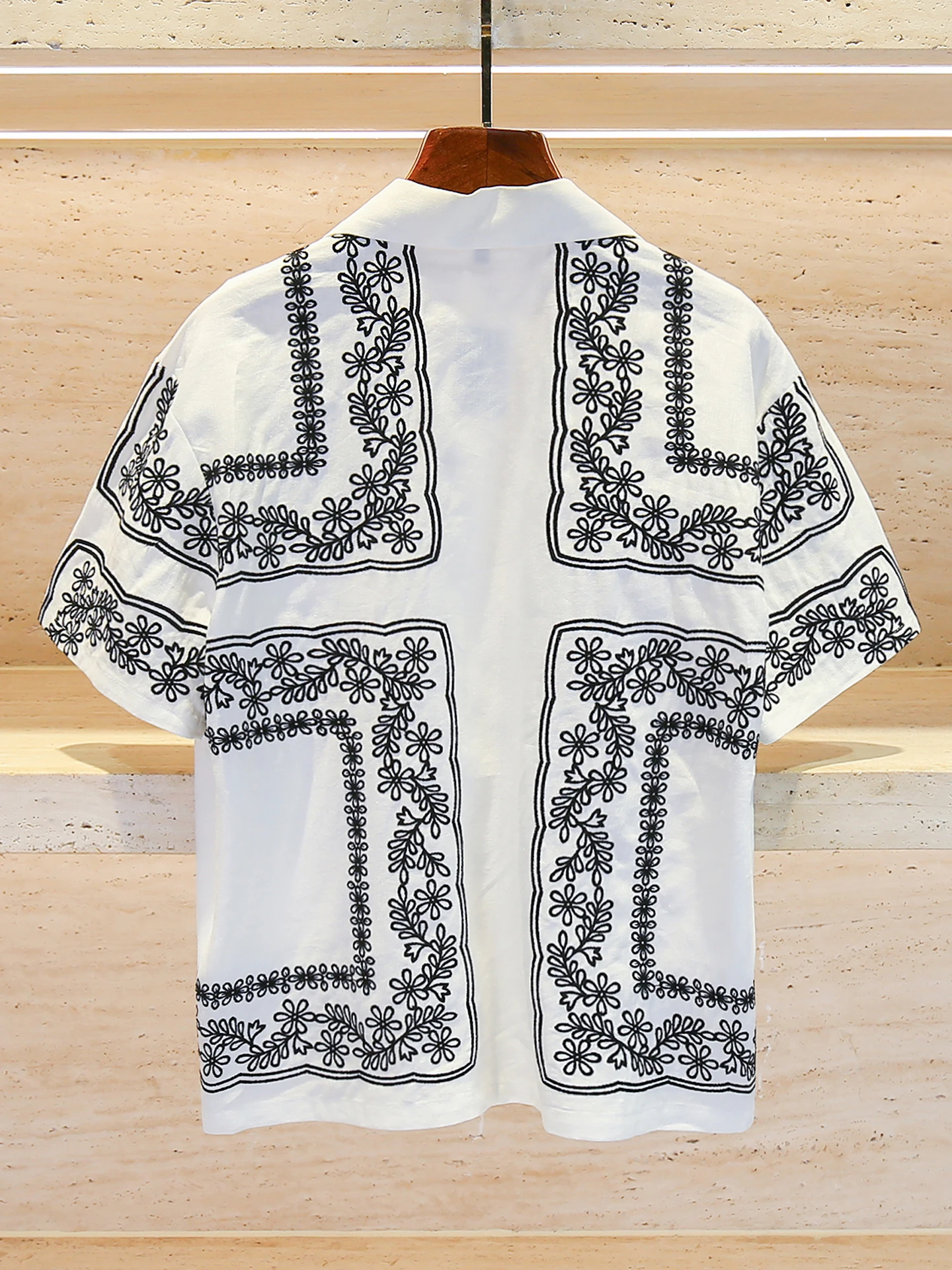 

Ele Embroidered Heavy Work irt Top for Women Casual Holiday Sle Summer 2025 M Home Nan You High End Women's Faion