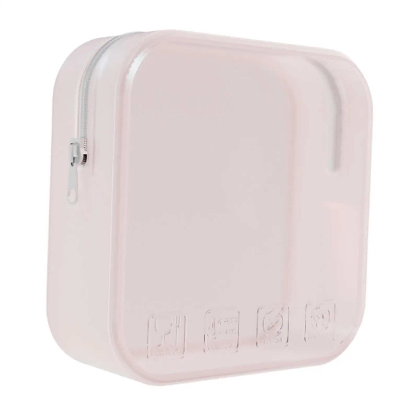 Silicone Cosmetic Bag Washable Multipurpose Versatile with Zipper Toiletry Bag for Girls Travel Vacation Business Trip Women
