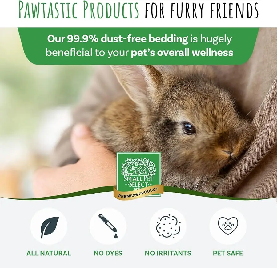 مفروشات حيوانات صغيرة ممتازة، مفروشات ورقية ناعمة طبيعية للحيوانات الأليفة الصغيرة الداخلية والخارجية، صنع في الولايات المتحدة الأمريكية، مقاس جامبو، عبوة 178 لتر #4