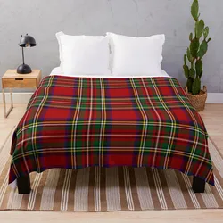 Red Tartan, Stewart Clan Throw Blanket Comforter Blanket Winter bed blankets Fluffy Blankets Large Heavy Blanket