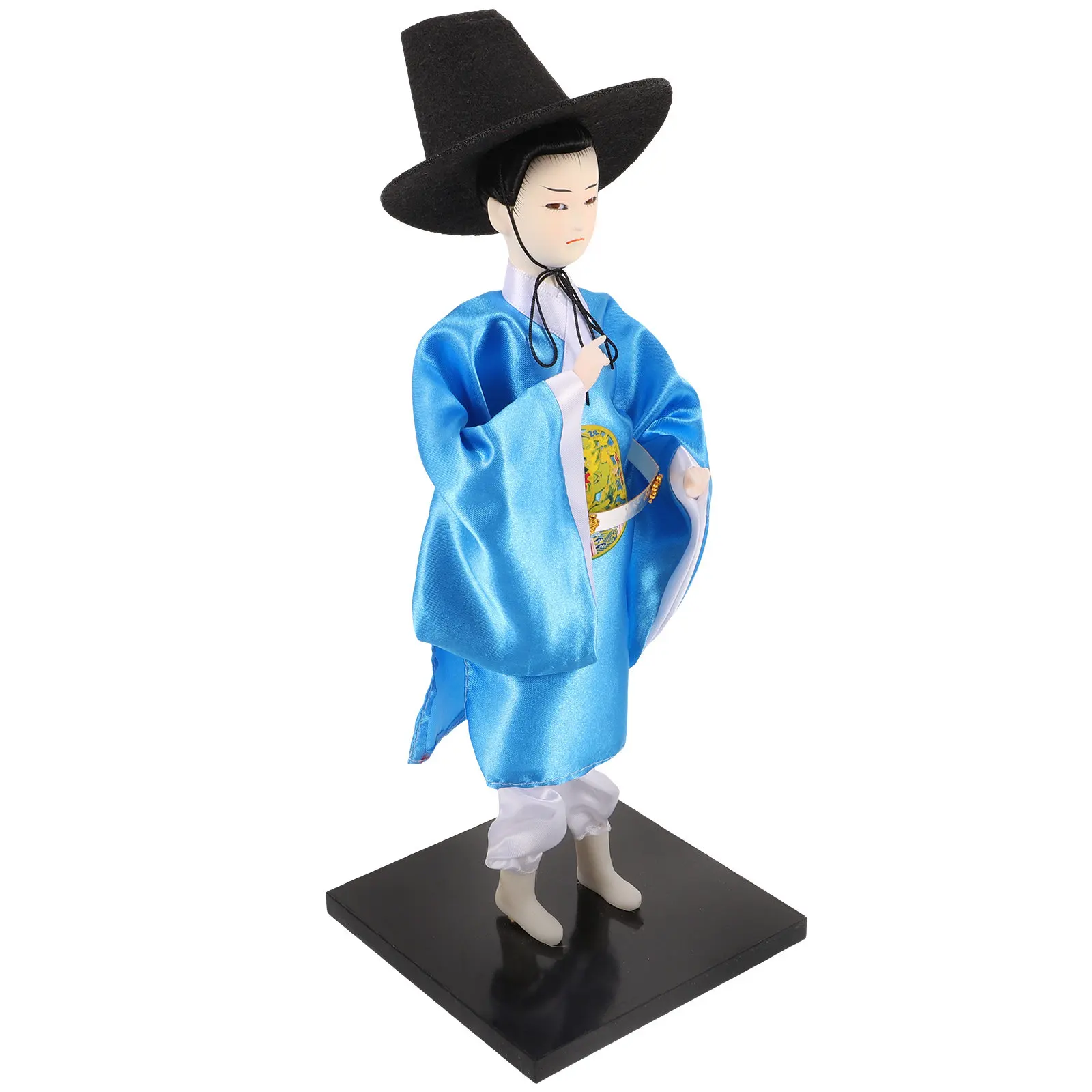 

Traditional Korean Figure Handmade Decorative Statue Vibrant Colors Fine Craftsmanship Fade Resistant Desktop Display