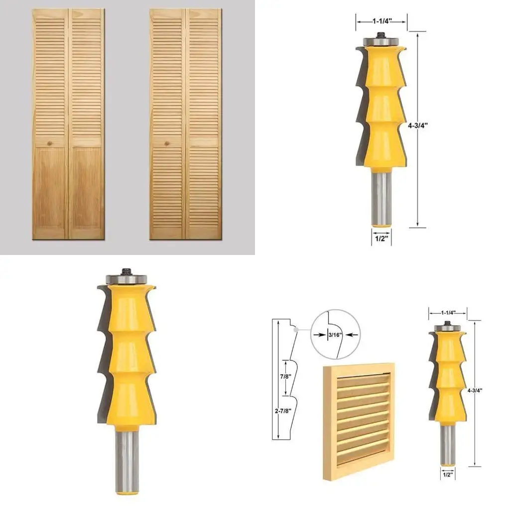 652F Lavorazione del legno Punta da trapano 12/12,7 mm Fresa Rifinitura in bachelite rivestita in acciaio