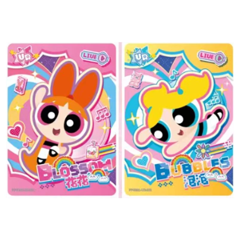 Kayou Official The Powerpuff Girls Collection Card Candy Pack Vol.1 Booster Box, Blossom Bubbles Buttercup Rare Trading Card