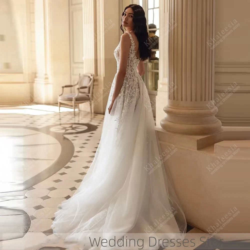 Modern Wedding Dresses Exquisite A Line Bridal Gowns Lace Appliques Full Sleeves Robes Pretty Vestidos De Novia Customized 2026