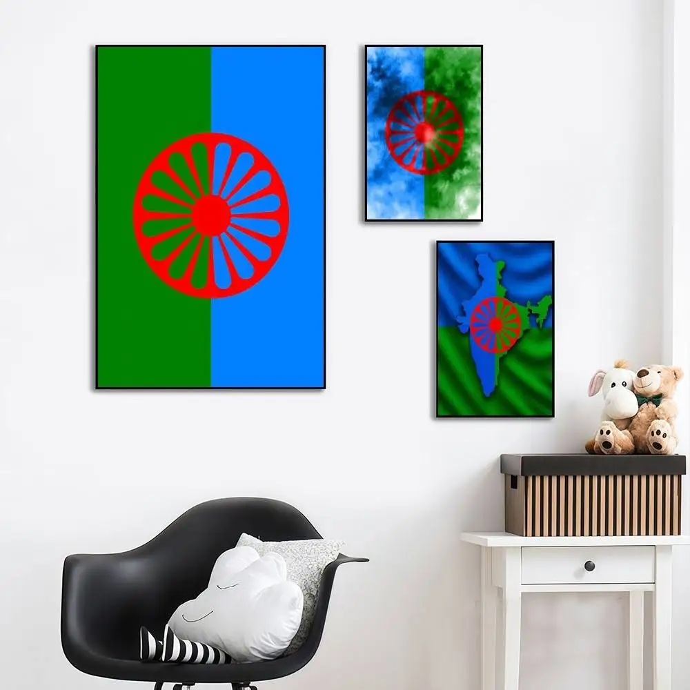 Gypsy flag  high-definition poster sticker, sprucing up home and room walls, available in diverse styles.