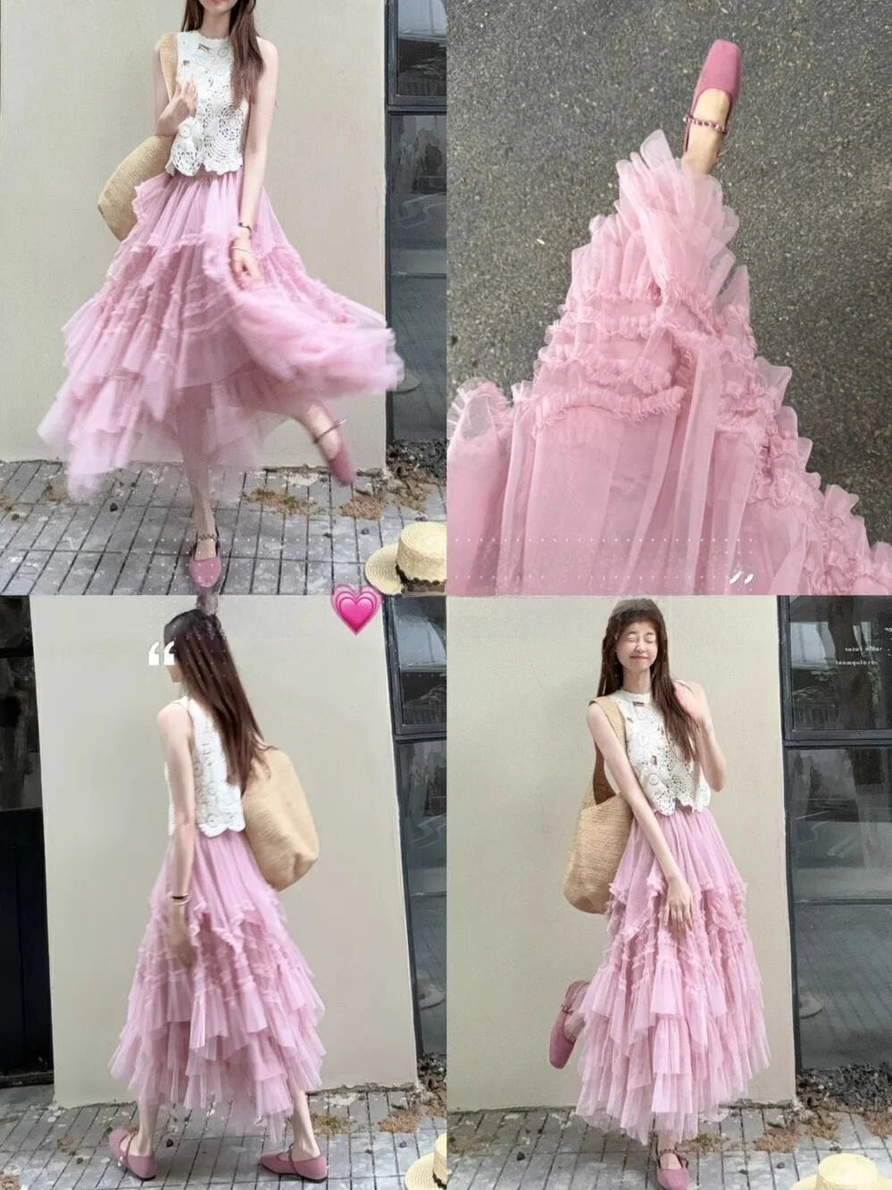 Retro Lace High Waist A-Line Skirt Women's New 2026 Slimming Long Skirt Half Body Beautiful And Attractive Princess Style