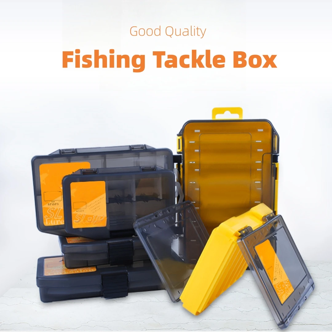 

Deluxe Fishing Lure Tackle Box Storage Trays Double Sided 2 Layer Waterproof Organizer Case Boxes Containers Fishing Aceesories