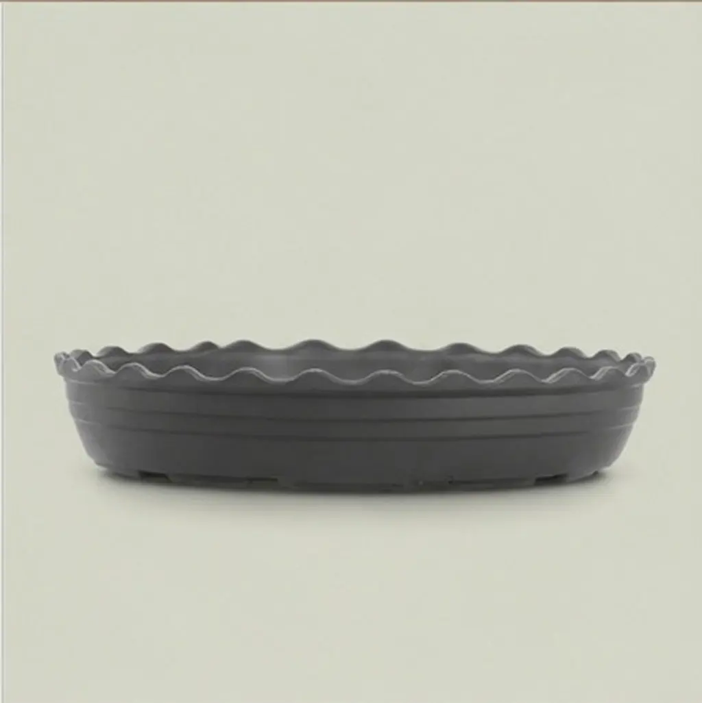 4Pcs Flower Pot Base Thick Plastic Plant Saucers Round Drip Tray Heavy Duty Grey Indoor Outdoor Plant Pot Tray Saucer