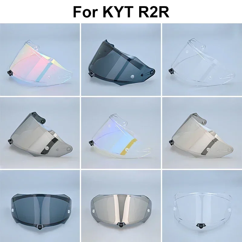 R2R Motorcycle Helmet Visor Lens For KYT R2R Replace Anti-UV Anti-Scratch Dustproof Wind Shield Motorcycle Accessories