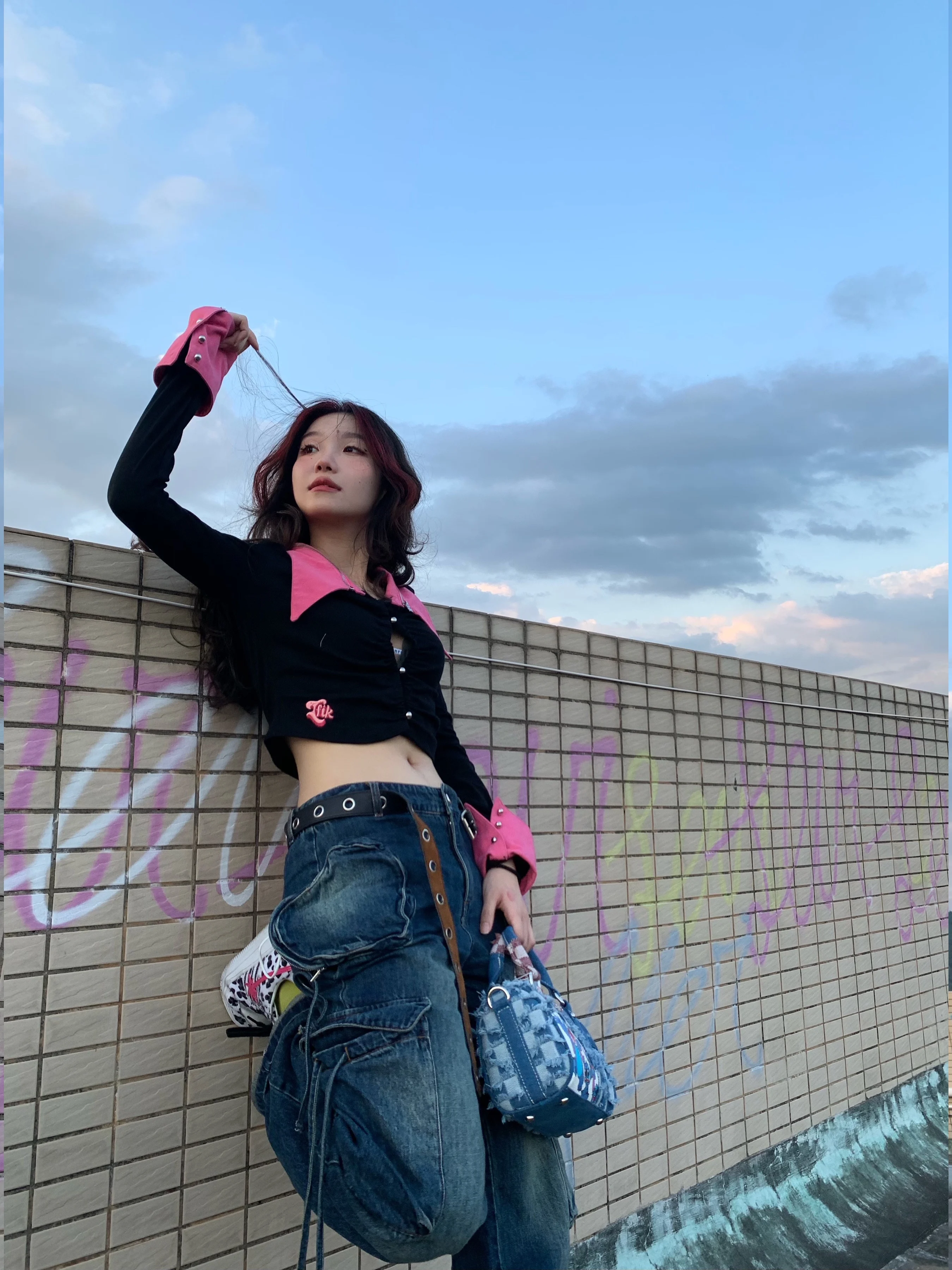 غرزة وسادة حقيبة المرأة 2024 حقيبة كتف واسعة لطيف الدنيم محفظة Kawaii Crossbody هدية الشحن السريع #5