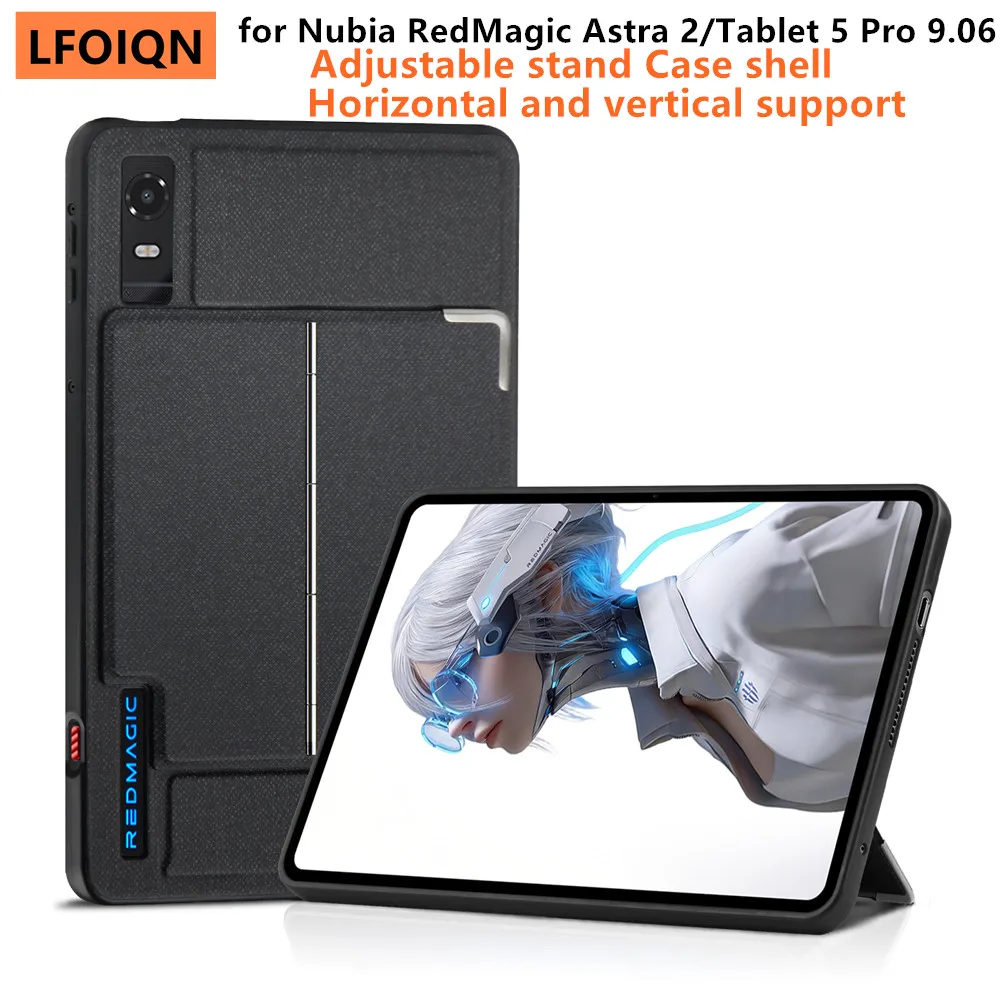 LFOIQN Case For ZTE Nubia RedMagic Astra 2 / Tablet 5 Pro 3Pro 9.06'' Gaming Tablet Protective Case Back Cover Stand TPU Shell