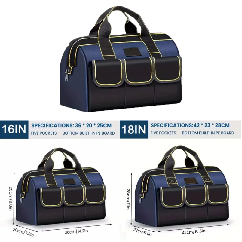 ELECTRIC Tool Bag,Multifunctional Waterproof Storage Tool Bag,Suitable for Electricians,Plumber，Car Mechanics,Homeowners