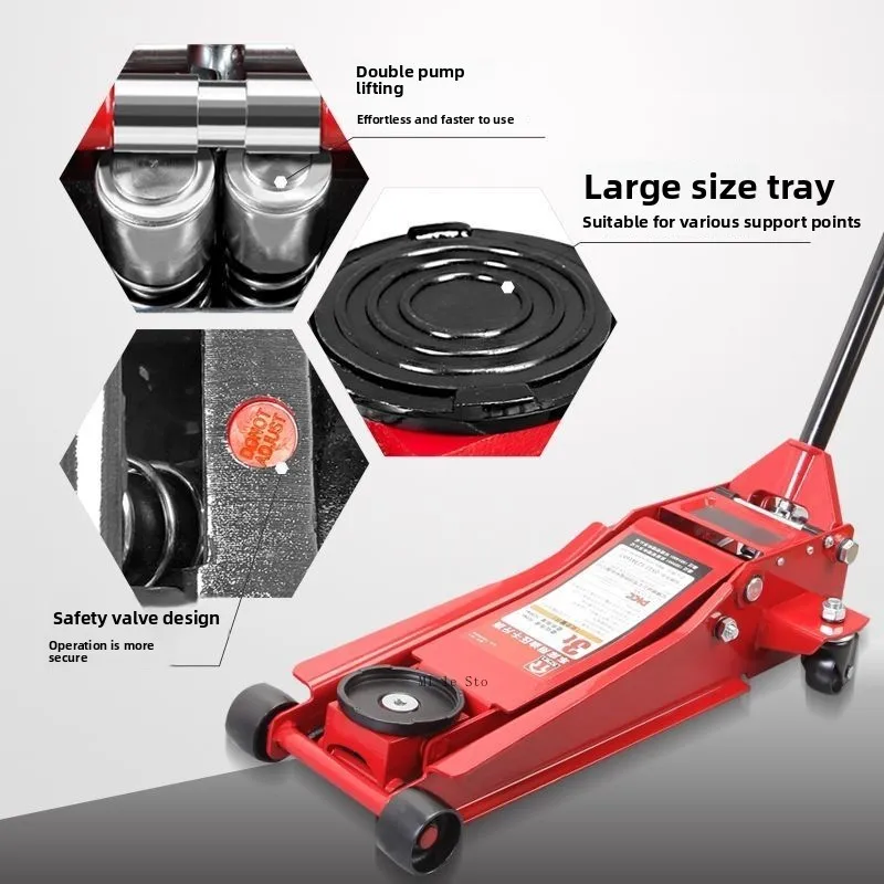 BEST Durable Professional Automotive Horizontal Hydraulic Jack 3T-4T Easy To Lift Efficient and Convenient Practical Lifting Too