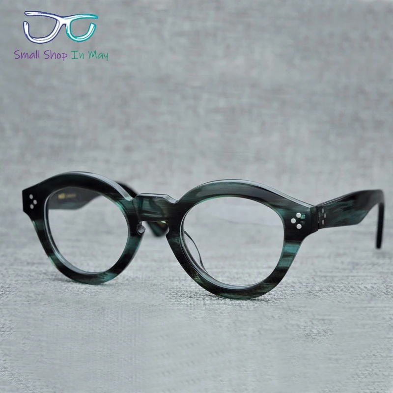 Niche retro glasses frame traditional handmade custom trend for men and women can be matched with anti-blue myopia presbyopia