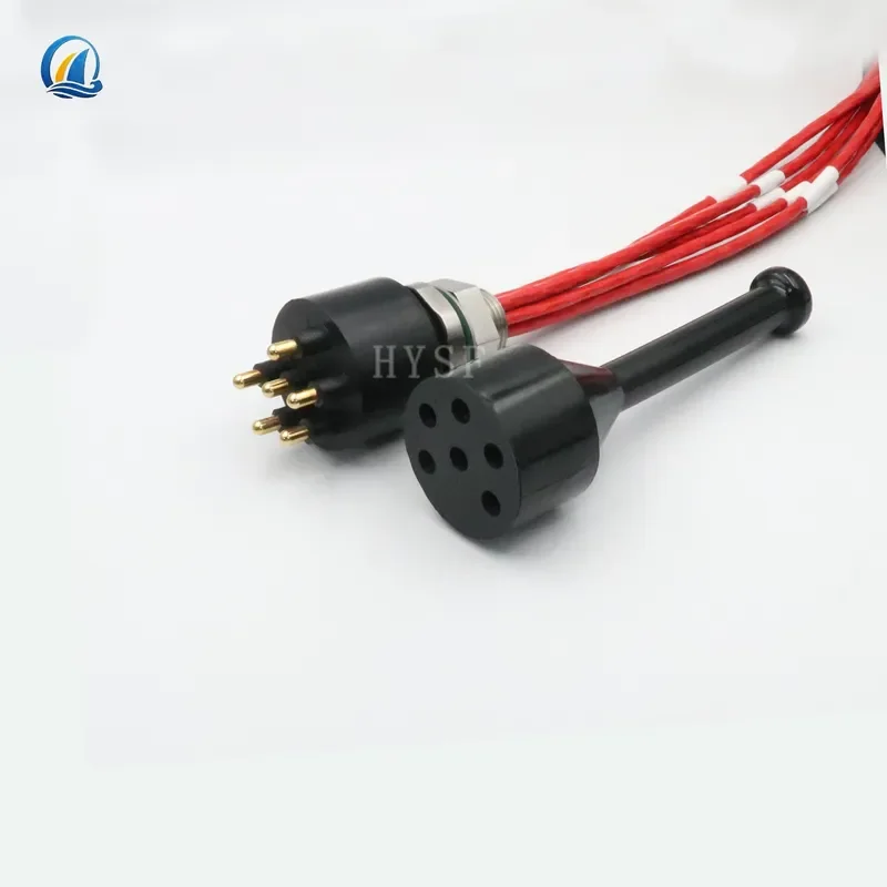 IP69 6-Pin Stainless Steel Shaped Waterproof Connector for Deep-sea Marine Use 60A Rated Male Female Pair Pluggable