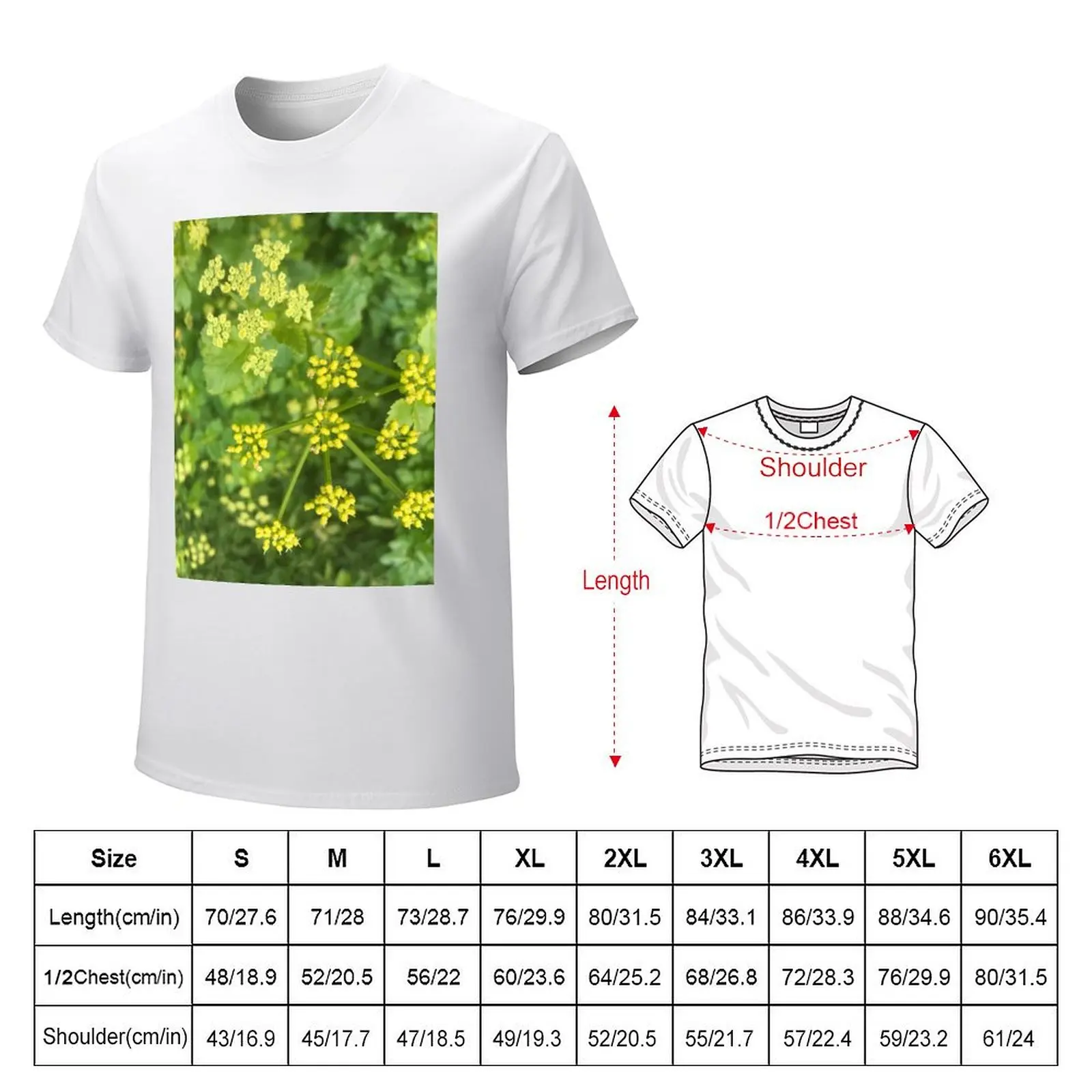 Cow parsley T-Shirt customs design your own summer clothes boys whites men clothings