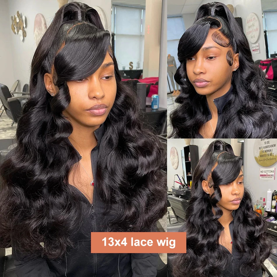 Wig Lace Frontal 30 36 38 inci Body Wave renda Frontal rambut manusia Wig 13x4 HD untuk wanita Brasil Wig preplock dengan rambut bayi