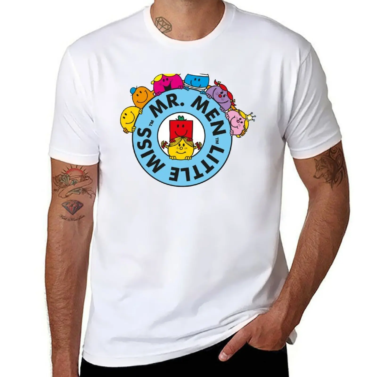 Mr Men and Little Miss Character T-Shirt man t shirts for men t shirts with prints T-Shirt