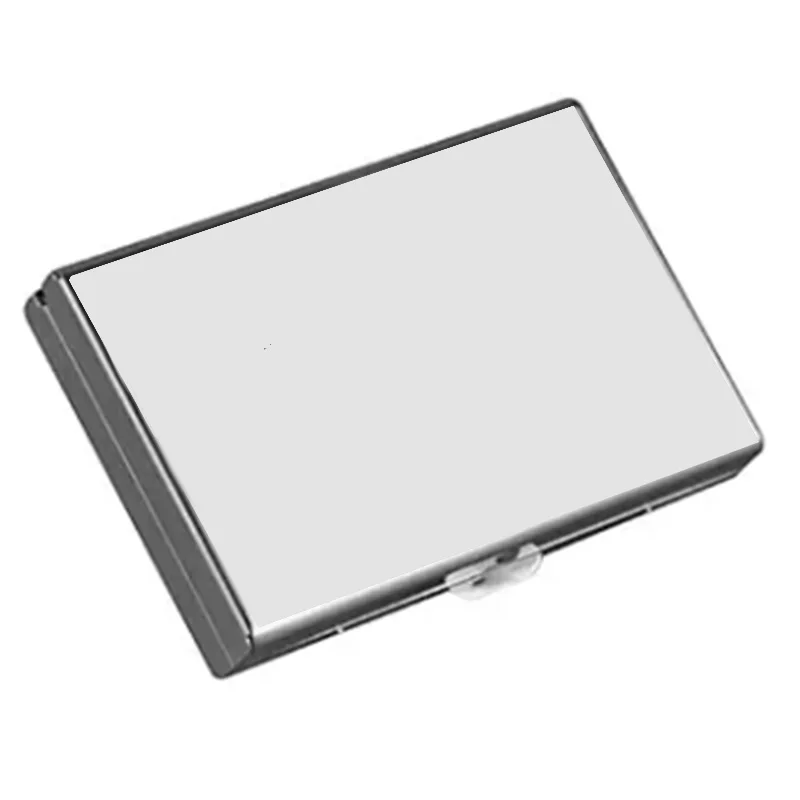 Stainless Steel Tin Cigarette Case 1 1/4 Protective Natural Unrefined Metal Holder for Regular